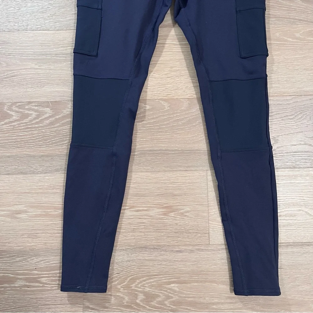Alo Yoga High Waist Cargo Pocket Leggings Blue Small - Picture 4 of 7